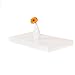 WELLAND White Floating Shelf Floating Wall Shelf (24 by 12-Inch, White)