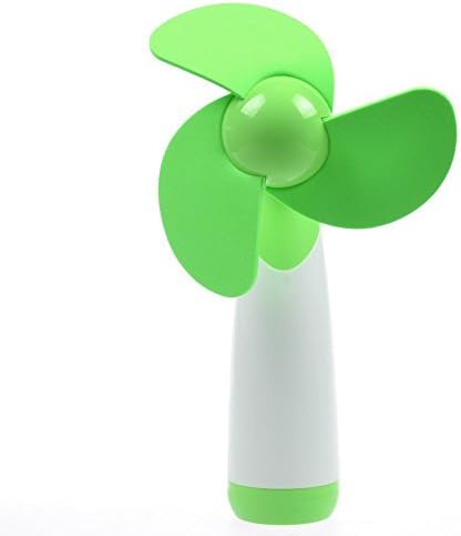 JINGGLE Handheld Battery Small Table Fan Cooling Mini Fan Electric Personal Fans for Home and Travel (Green)