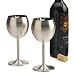 RSVP International Set of 2 Endurance Wine Glasses.