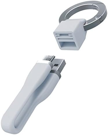 Key Chain MicroUSB Cable. Small to fit with your keys, bag, purse or pocket!