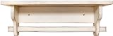 Primitive Country Rustic Wood Quilt/towel Rack White