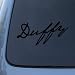 DUFFY - Vinyl Car Decal Sticker #A1596 | Vinyl Color: Black