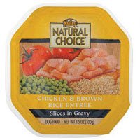 Natural Choice Small Breed Adult Chicken and Whole Brown Rice Recipe Slices in Gravy Dog Food Flex Tray, 3-1/2-Ounce