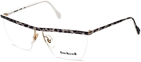 Anne Klein II Designer Eyeglasses 2059 in White Leopard (809) DEMO LENS