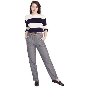 Set A Shopping Price Drop Alert For American Apparel Chambray High-Waist Pleated Pant