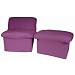 Cloud Chair and Ottoman - Purple Canvas