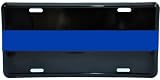 Police Thin Blue Line Metal Tag Reflective