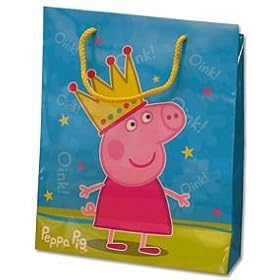 Princess Peppa Pig Luxury Gift Bag with Soft Cord Handles
