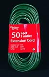 50 foot- 1 outlet extension cord green wire. 210053.