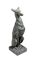 Moss Green Finish Whippet Dog Garden Statue