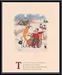 Art Poster Metal Framed Print - Man in the Moon - Artist: Mary LeFetea Russell- Poster Size: 20 X 16