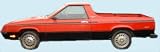1984 Dodge Rampage 2+2 Side Stripe & Names Kit - BLACK