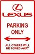 LEXUS PARKING sign * street classic cars
