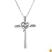 White Gold Diamond Cross Pendant