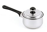 Review StainlessLUX 75802 / Ultra Brilliant Heritage Sauce Pan with Cover - Fine Stainless Steel Cookware for Your Kitchen
