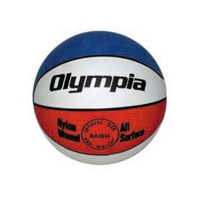 Click here to buy Budget Basketball - Olympia Deluxe, Red White Blue Official - Equipment.