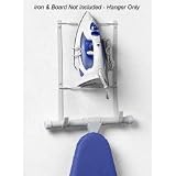 Ironing Board Holder - Iron & Board Not Included (White) (17 H x 9.75 W x 3 D)