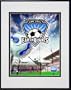San Jose Earthquakes "2008 Logo" Double Matted 8" x 10" Photograph In Black Anodized Aluminum Frame