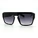 Black Millionaire Heavy Frame Flat Top Mobster Keyhole Sunglasses