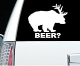Bear + Deer = BEER? funny decal / sticker