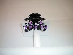 Hair Jaw Clip with crystals purple and clear