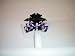 Hair Jaw Clip with crystals purple and clear