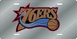 Philadelphia 76ers Laser Cut Silver License Plate