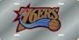 Philadelphia 76ers Laser Cut Silver License Plate