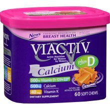 Viactiv Calcium Plus D, Soft Chews, Caramel 60 ea