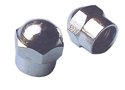 Trik Topz Two Tone Hex Valve Caps pr. " Black