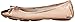 Anne Klein Sport Women's Buttons Synthetic Ballet Flat, Ivory, 10 M US