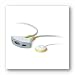 Two-Port KVM USB Switch with Audio and Built-In Cables, 8-ft.