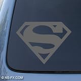  : SUPERMAN - DC Comics - Car, Truck, Notebook, Vinyl Decal Sticker #1129 | Vinyl Color: Silver