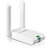 TP-LINK TL-WN822N Wireless N300 High Gain USB Adapter, 300Mbps, Dual 3dBi External Antennas, WPS Button, Support Windows XP/Vista/7/8