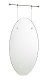 Umbra Trapeze Oval Mirror, Nickel
