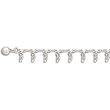 9.5" Dangle Bead Anklet