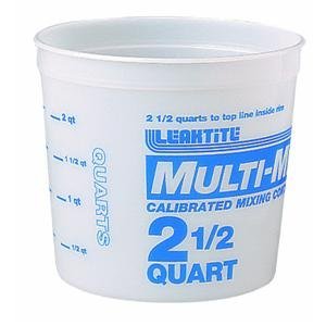 Leaktite #5M3-50 2-1/2QT Mix Container