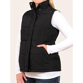 Motherhood Maternity: Quilted Puffer Micro Fiber Maternity Vest
