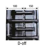 KBL コンバイン用 ゴムクローラ 3338NS 幅330×ピッチ79×リンク38 D-off クローラー