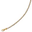 14K Two-Tone Gold Man's Links Bracelet - 8.5 inches