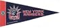 NHL Mini New York Rangers Pennant, (2-Pack)