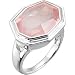 Genuine IceCarats Designer Jewelry Gift Sterling Silver Genuine Rose Quartz Ring. Genuine Rose Quartz Ring In Sterling Silver Size 10