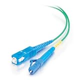 Cables To Go 33432 LC/SC Simplex 9/125 Single-Mode Fiber Patch Cable (3 Meters, Green)