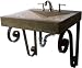 J. Aaron 25 Wide V Style Stone Sink for Wall Mount or Above Mount Installation