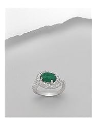 CZ Ring In 92.5 Sterling Silver