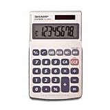 EL-240SB 8 Digit Twin Power Slant Display Handheld Calculator