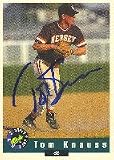 Tom Knauss, Minnesota Twins Autographed Card