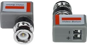 HDVD, 1 Pair CCTV Video Balun Passive Transceiver BNC over CAT5 UTP for CCTV Surveillance Cameras, 90 DEGREE MODEL