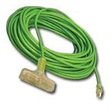 Extension Cords: Heavy Duty Extension Cord w/ Lighted Tri-Tap Plug - 100 Ft
