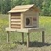 17 Inch Cedar Cat House with Platform : Size 17 INCH CEDAR W PLATFORM - NO INSULATION